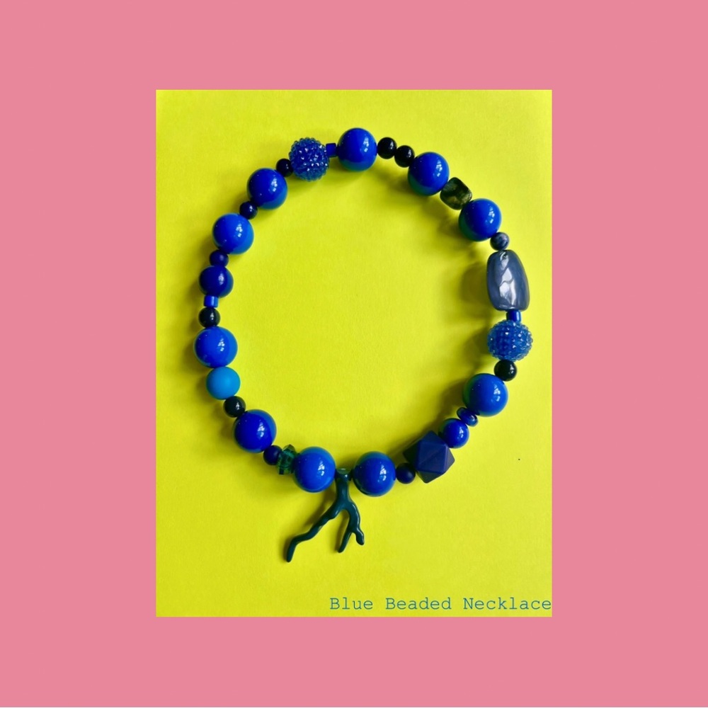 Blue Beaded Necklace